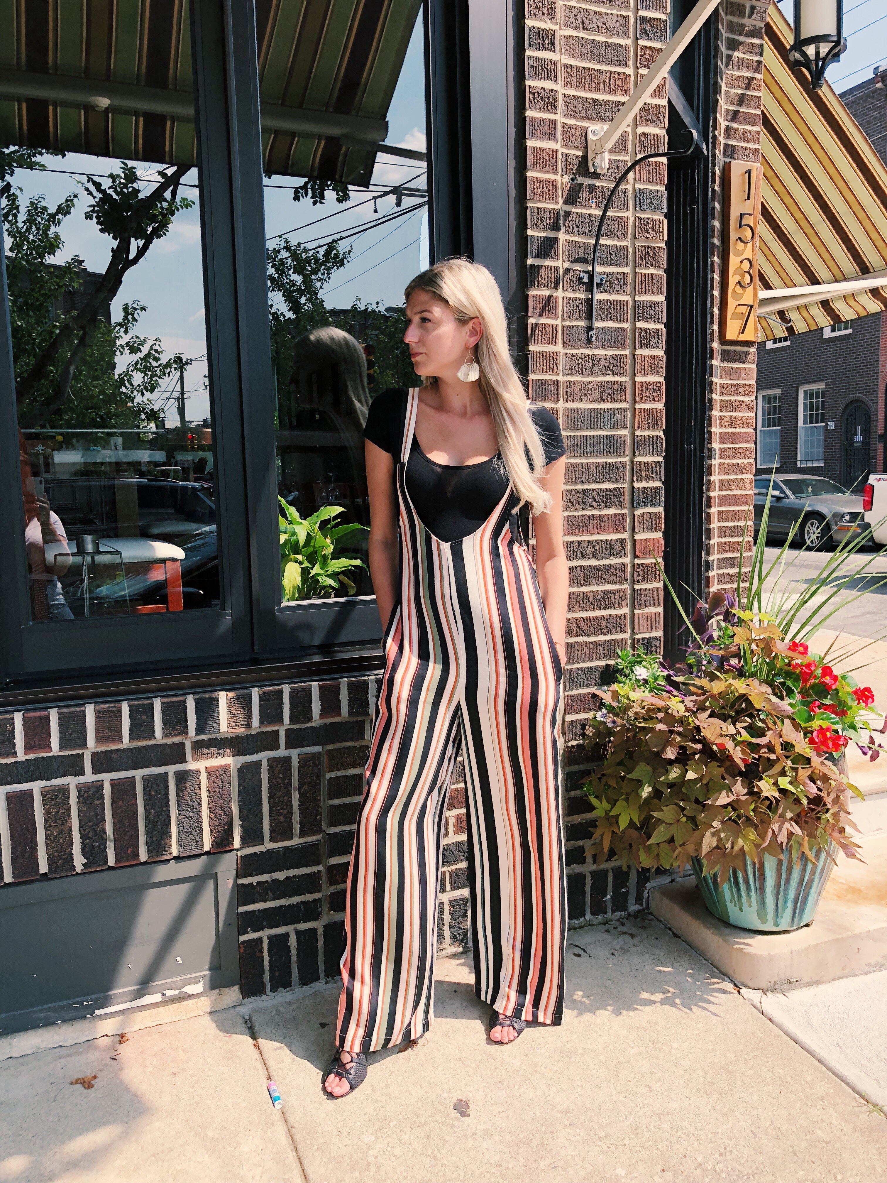 striped jumpsuit target